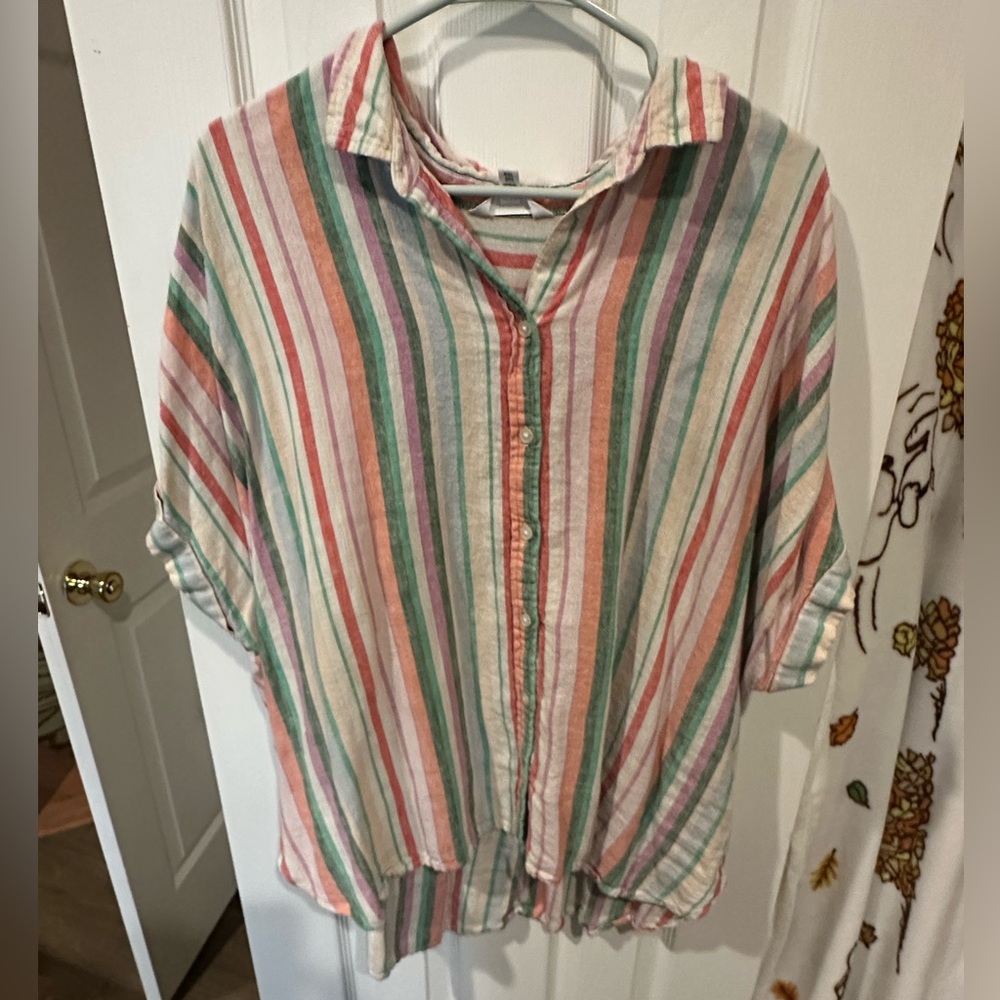 Time and Tru multi colored blouse 👚